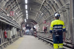 Galerie de liaison sud au Laboratoire souterrain de Meuse/Haute-Marne.